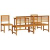 vidaXL Σετ Μπιστρό Κήπου 5 pcs Καφέ Μασίφ ξύλο ακακίας