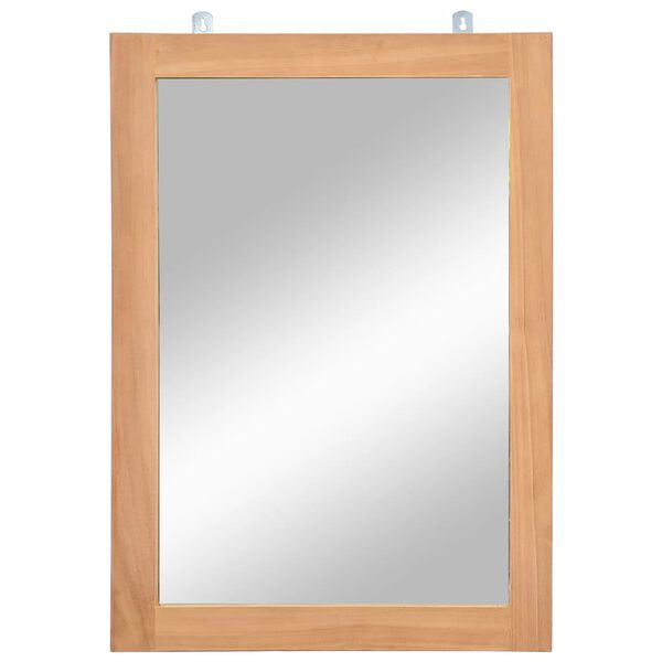 vidaXL Καθρέφτης Τοίχου 50 x 70 εκ. από Μασίφ Ξύλο Teak