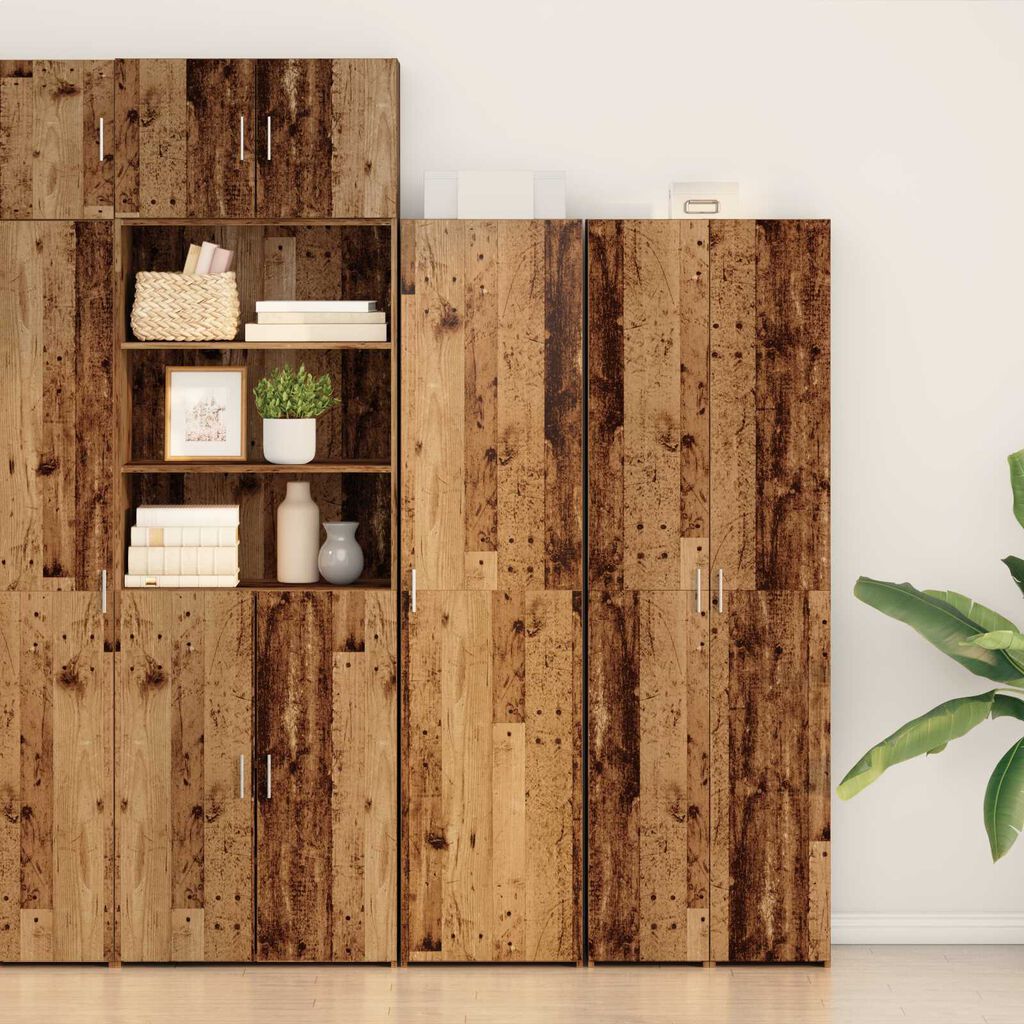 vidaXL Υψηλόμπαρο Φθαρμένο Ξύλο 45x42.5x185 εκ. MDF