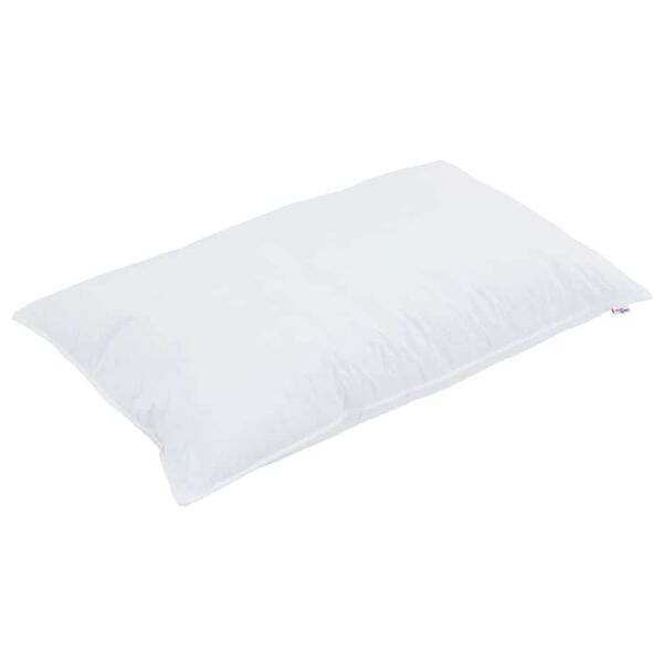 vidaXL Πάπλωμα με μαξιλάρι 2 pcs Λευκό 140 x 200 cm Μικροΐνες