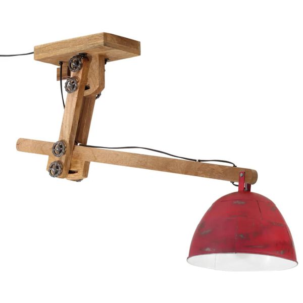 vidaXL Φωτιστικό Οροφής 25 W Αντικέ Κόκκινο 105x30x65-108 εκ. Ε27