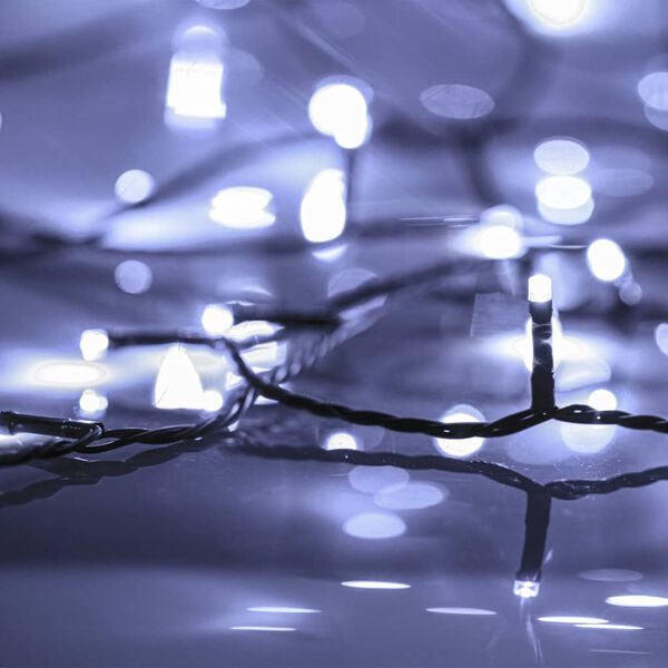 vidaXL Λαμπάκια LED Εσωτερικού/Εξωτερικού Χώρου 600 Ψυχρό Λευκό 60 μ.