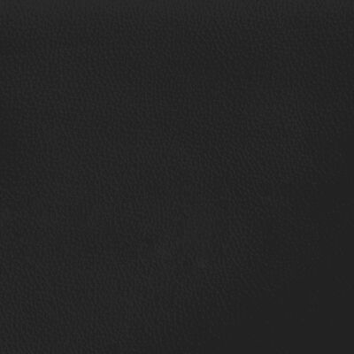 vidaXL Κρεβάτι Boxspring με Στρώμα Μαύρο 90x200εκ. από Συνθετικό Δέρμα
