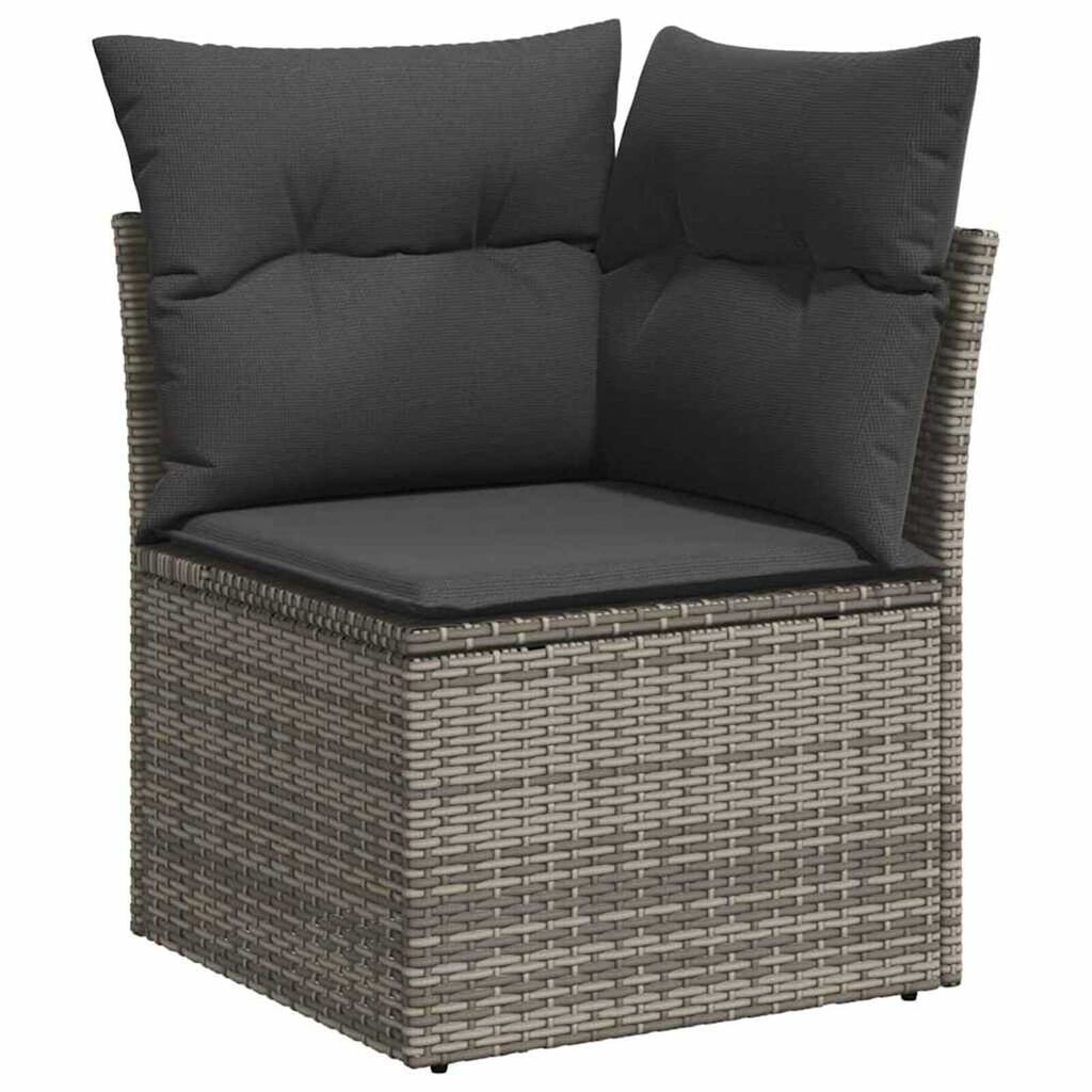 vidaXL Σετ Καναπέ Κήπου 12 pcs Γκρι συνθετικό ρατάν