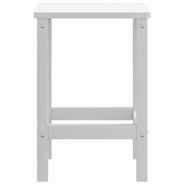 vidaXL Τραπέζι Κήπου Adirondack Λευκό 38 x 38 x 46 εκ. από HDPE