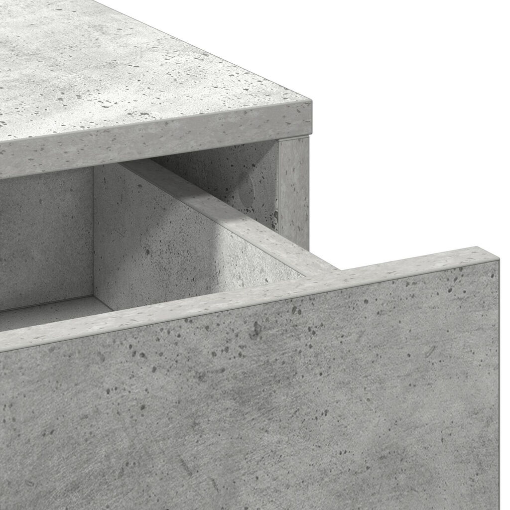 vidaXL Ψηλό ντουλάπι Γκρι τσιμέντου 40x41x135 εκ. Επεξεργασμένο ξύλο