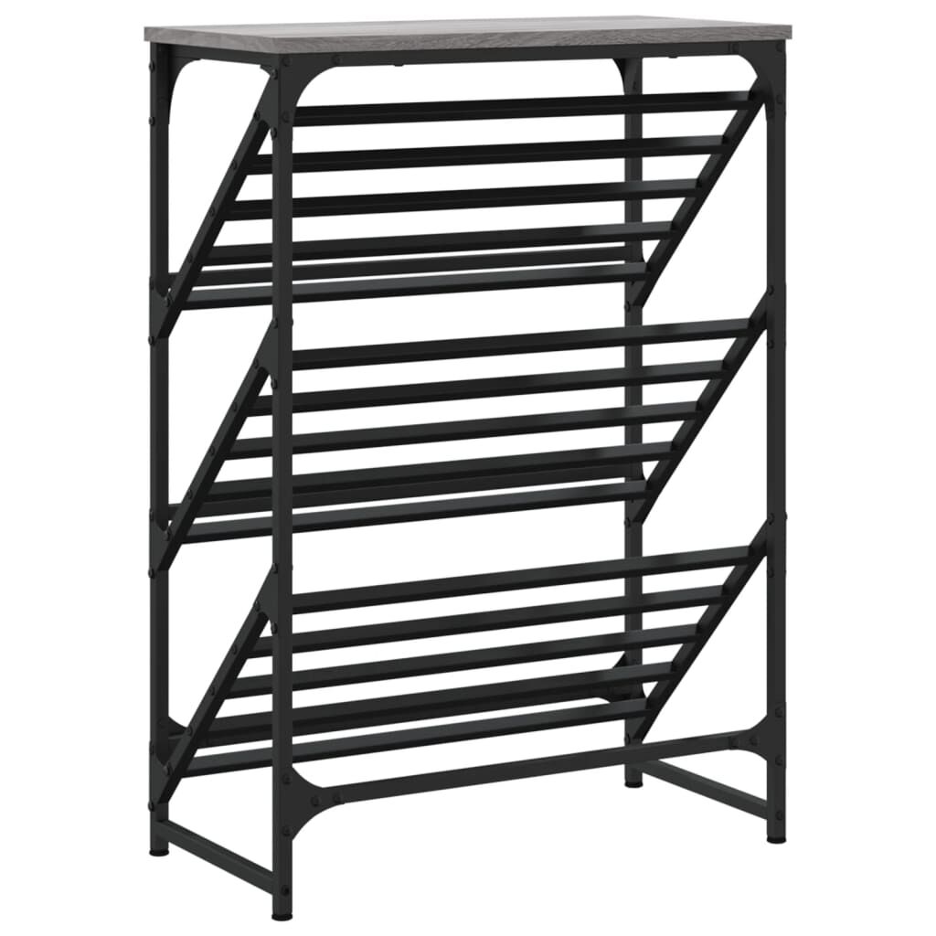 vidaXL Παπουτσοθήκη Γκρι Sonoma 60x30x85 εκ. από Επεξεργασμένο Ξύλο