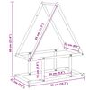 vidaXL Ράφι για καυσόξυλα Μαύρο 50x25x60 εκ. Ατσάλι ψυχρής έλασης