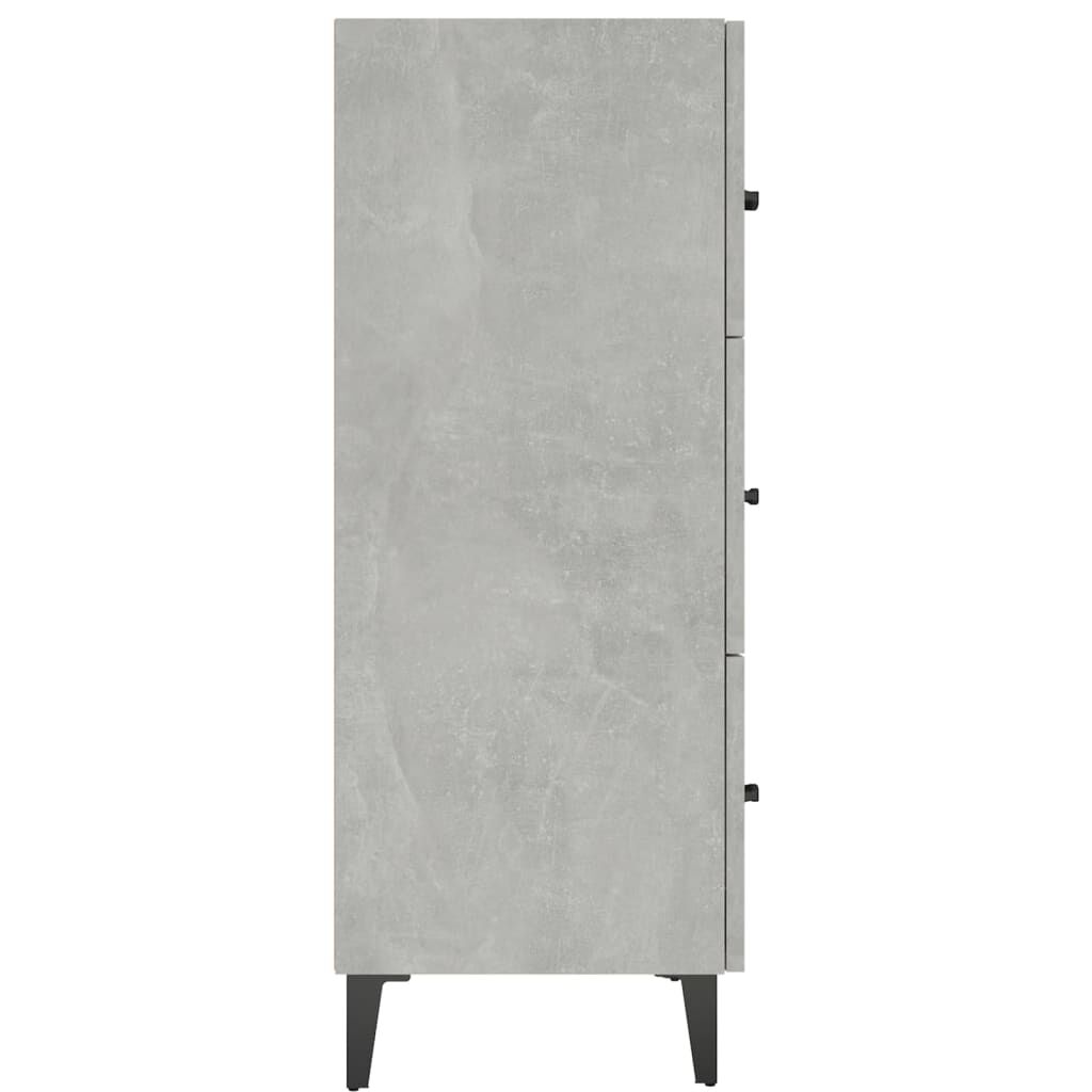 vidaXL Ντουλάπι Γκρι Σκυροδέματος 69,5x34x90 εκ. Επεξεργασμένο Ξύλο