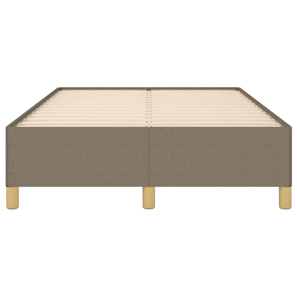 vidaXL Πλαίσιο Κρεβατιού χωρίς στρώμα Taupe 120x190 εκ. Υφασμάτινο