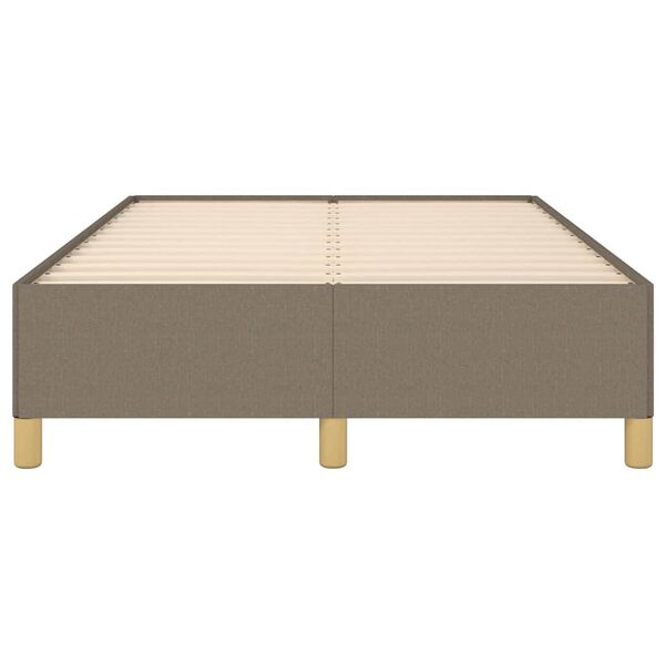 vidaXL Πλαίσιο Κρεβατιού χωρίς στρώμα Taupe 120x190 εκ. Υφασμάτινο