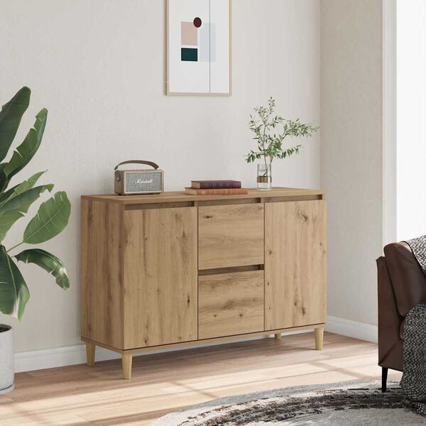 vidaXL Μπουφές Αρτισιανή Δρυς 102x35x70 εκ. από Επεξεργασμένο Ξύλο