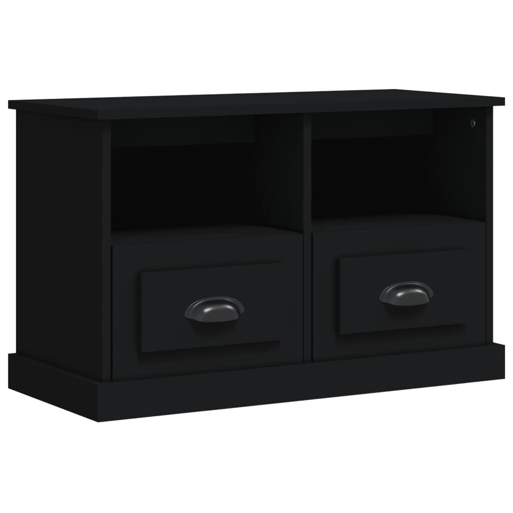 vidaXL Έπιπλο Τηλεόρασης Μαύρο 80x35x50 εκ. Επεξ. Επεξεργασμένο Ξύλο