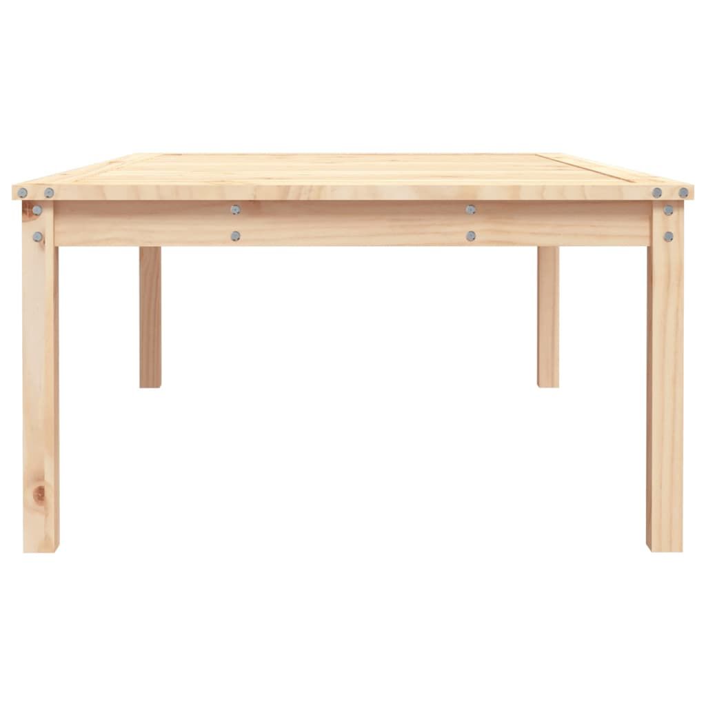 vidaXL Τραπέζι Κήπου 121 x 82,5 x 45 εκ. από Μασίφ Ξύλο Πεύκου