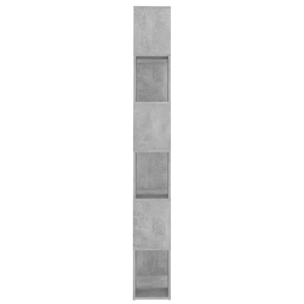 vidaXL Βιβλιοθήκη/Διαχωρισ. Χώρου Γκρι Σκυρ. 60x24x186 εκ. Μοριοσανίδα