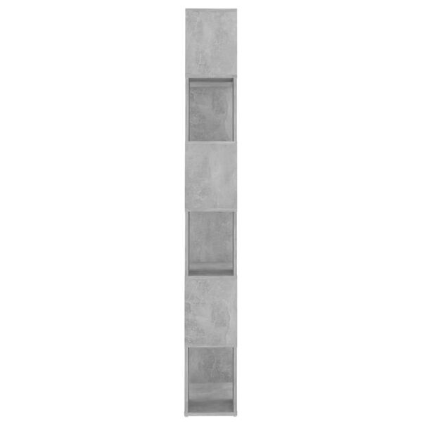 vidaXL Βιβλιοθήκη/Διαχωρισ. Χώρου Γκρι Σκυρ. 60x24x186 εκ. Μοριοσανίδα