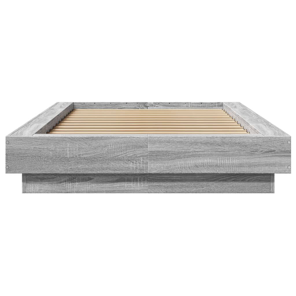 vidaXL Πλαίσιο Κρεβατιού Γκρι Sonoma 90x200 εκ. Επεξεργασμένο Ξύλο