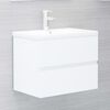 vidaXL Ντουλάπι Νιπτήρα Λευκό 60x38,5x45 εκ. από Επεξεργασμένο Ξύλο