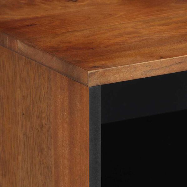 vidaXL Ντουλάπι TV με ράφι Καφέ 80 x 31.5 x 46 cm Μασίφ ξύλο μάνγκο