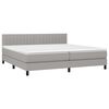 vidaXL &Kappa;&rho;&epsilon;&beta;ά&tau;&iota; Boxspring &mu;&epsilon; &Sigma;&tau;&rho;ώ&mu;&alpha; & LED &Alpha;&nu;.&Gamma;&kappa;&rho;&iota; 200x200&epsilon;&kappa;. &Upsilon;&phi;&alpha;&sigma;&mu;ά&tau;&iota;&nu;&omicron;