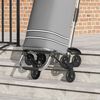 vidaXL Καρότσι Αγορών Γκρι 47 x 39 x 100.5 εκ. Ύφασμα Oxford