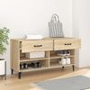 vidaXL Παπουτσοθήκη Sonoma Δρυς 102x35x55 εκ. από Επεξεργασμένο Ξύλο