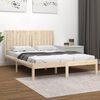 vidaXL Πλαίσιο Κρεβατιού 150 x 200 εκ. Μασίφ Ξύλο King Size