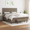 vidaXL &Kappa;&rho;&epsilon;&beta;ά&tau;&iota; Boxspring &mu;&epsilon; &Sigma;&tau;&rho;ώ&mu;&alpha; Taupe 160x200 &epsilon;&kappa;. &Upsilon;&phi;&alpha;&sigma;&mu;ά&tau;&iota;&nu;&omicron;