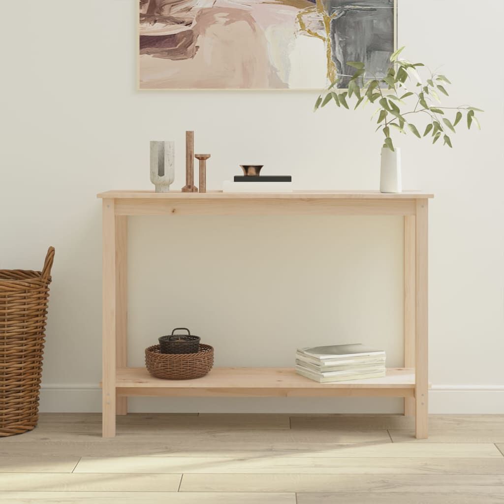 vidaXL Τραπέζι Κονσόλα 110 x 40 x 80 εκ. από Μασίφ Ξύλο Πεύκου