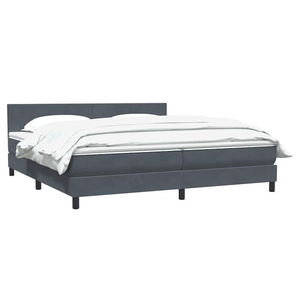 vidaXL &Kappa;&rho;&epsilon;&beta;ά&tau;&iota; Boxspring &mu;&epsilon; &Sigma;&tau;&rho;ώ&mu;&alpha; &Sigma;&kappa;&omicron;ύ&rho;&omicron; &Gamma;&kappa;&rho;&iota; 200x210 &epsilon;&kappa;. &Beta;&epsilon;&lambda;&omicron;ύ&delta;&iota;&nu;&omicron;