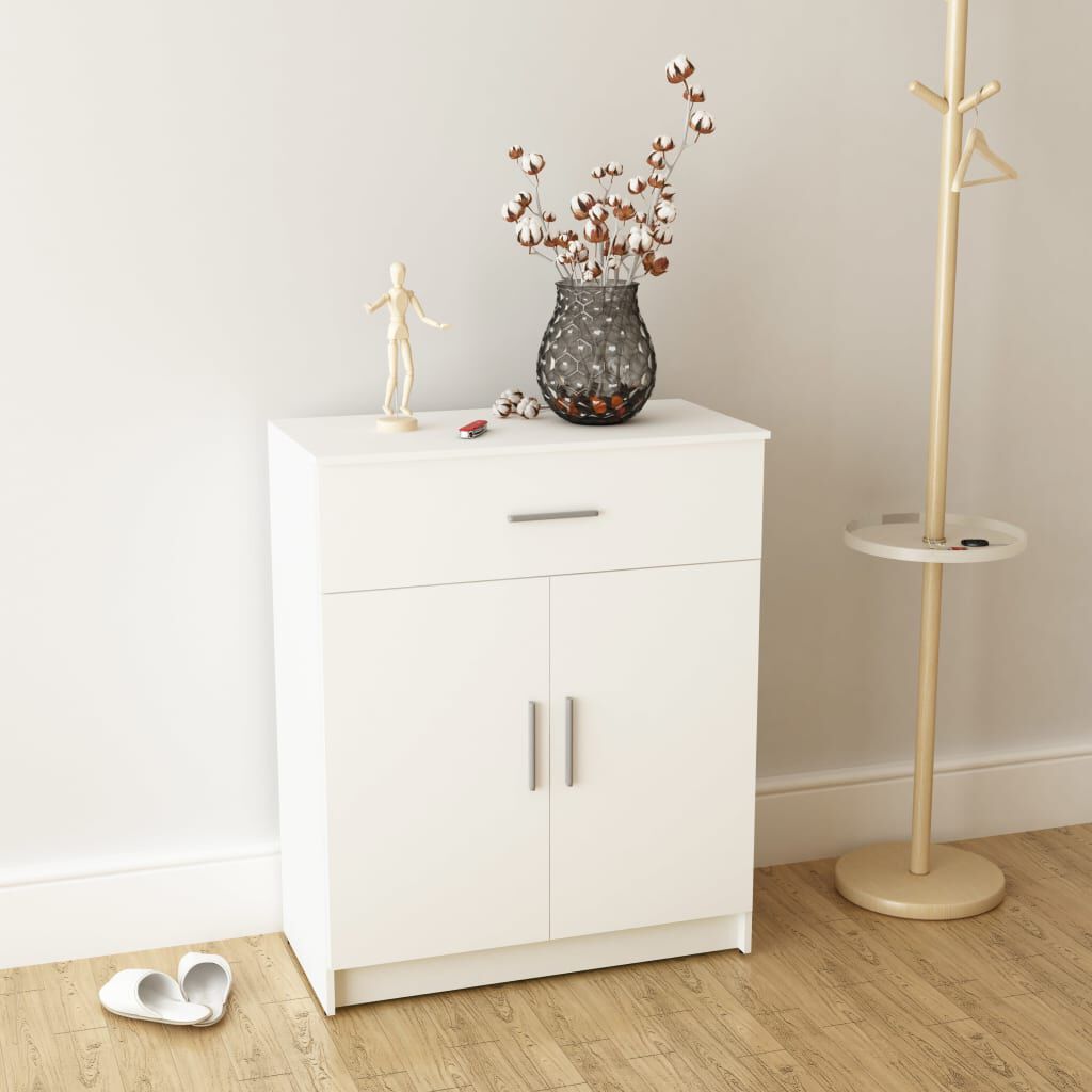 vidaXL Ντουλάπι Λευκό 71 x 35 x 88 εκ. από Μοριοσανίδα