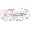 vidaXL Καναπές Κήπου Σετ 7 Τεμαχίων από Μασίφ Ψευδοτσούγκα Ελάτης