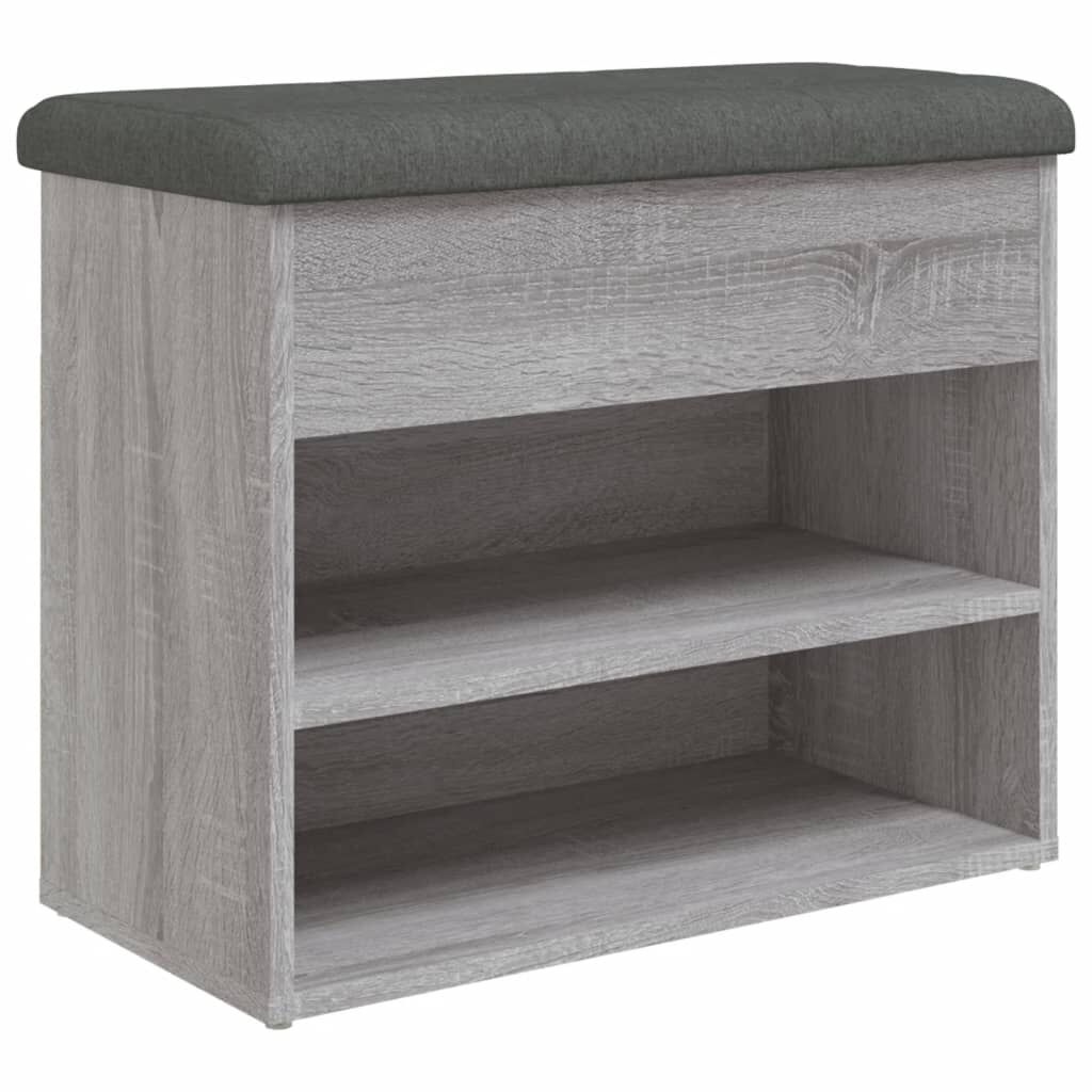 vidaXL Παπουτσοθήκη Γκρι Sonoma 62x32x50 εκ. από Επεξεργασμένο Ξύλο