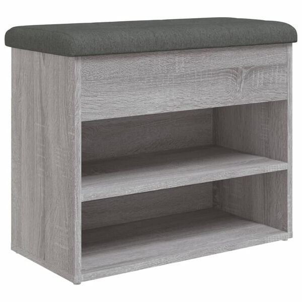 vidaXL Παπουτσοθήκη Γκρι Sonoma 62x32x50 εκ. από Επεξεργασμένο Ξύλο