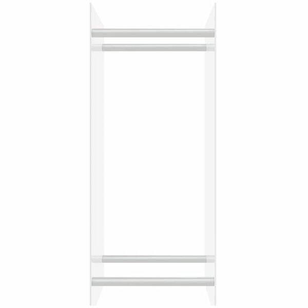 vidaXL Ράφι Καυσόξυλων Διαφανές 40 x 35 x 100 εκ. από Ψημένο Γυαλί