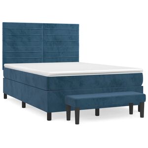 vidaXL &Kappa;&rho;&epsilon;&beta;ά&tau;&iota; Boxspring &mu;&epsilon; &Sigma;&tau;&rho;ώ&mu;&alpha; &Sigma;&kappa;&omicron;ύ&rho;&omicron; &Mu;&pi;&lambda;&epsilon; 140x200 &epsilon;&kappa;. &Beta;&epsilon;&lambda;&omicron;ύ&delta;&iota;&nu;&omicron;