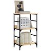 vidaXL Βιβλιοθήκη Sonoma Δρυς 50 x 33 x 82 εκ. από Επεξεργασμένο Ξύλο