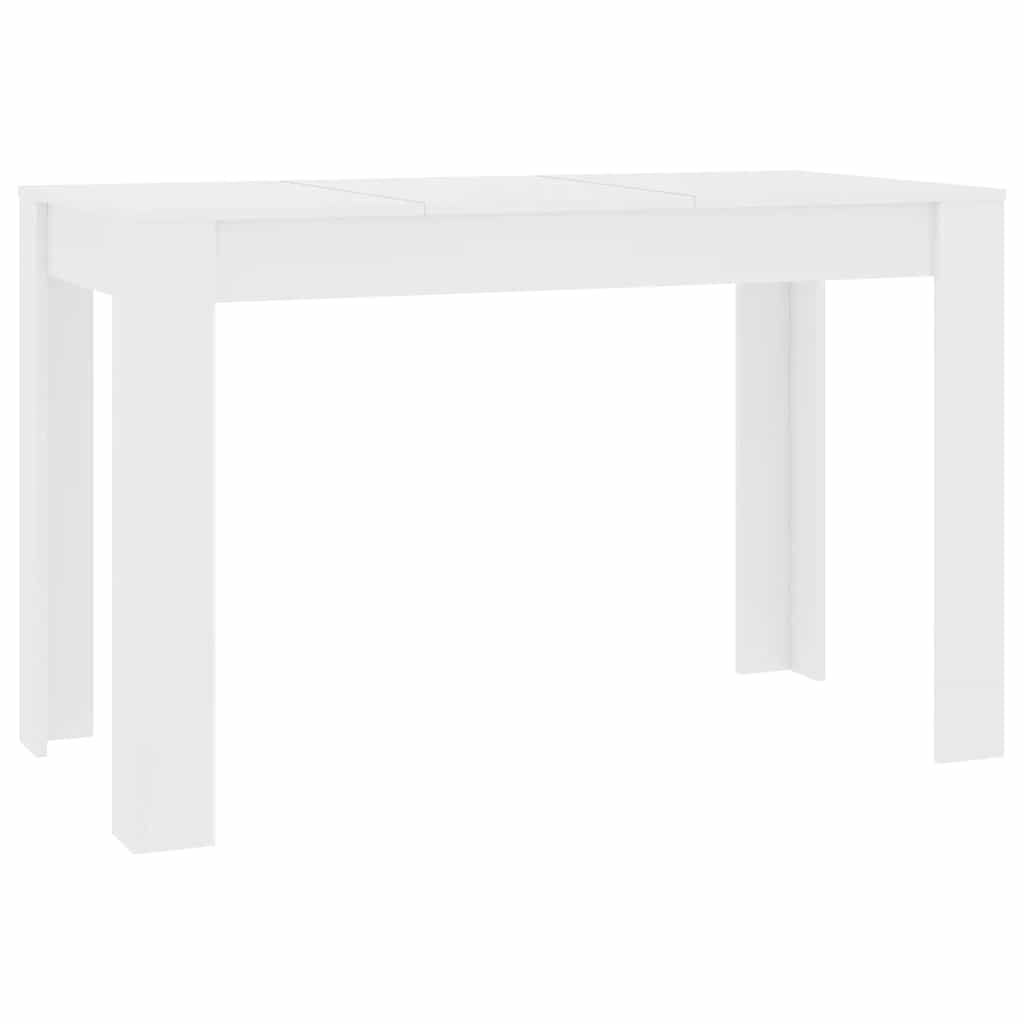 vidaXL Τραπεζαρία Λευκή 120 x 60 x 76 εκ. από Επεξ. Ξύλο