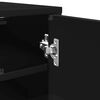 vidaXL Παπουτσοθήκη Γυαλιστερό Μαύρο 32 x 35 x 92 εκ. από Μοριοσανίδα