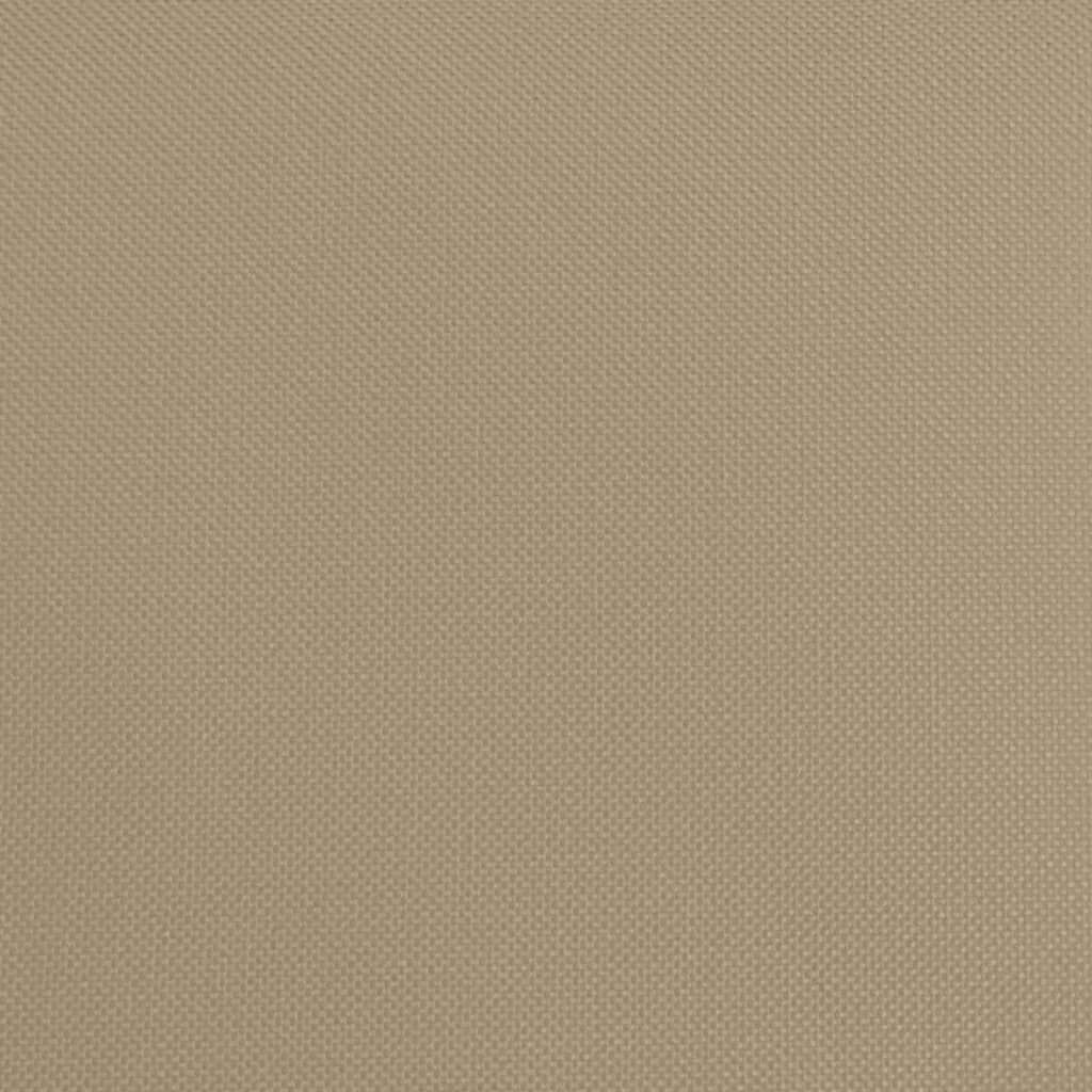 vidaXL Ξαπλώστρα Πτυσ. Taupe Ύφ. Oxford/Ατσάλι Ηλεκτ. Βαφή Πούδρας