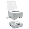 vidaXL Τουαλέτα Κάμπινγκ 2 pcs Γκρι και Λευκό 50.5 x 33 x 103 εκ