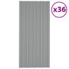 vidaXL &Pi;ά&nu;&epsilon;&lambda; &omicron;&rho;&omicron;&phi;ή&sigmaf; 36 pcs &Gamma;&kappa;&rho;&iota; 100 x 45 cm &Gamma;&alpha;&lambda;&beta;&alpha;&nu;&iota;&sigma;&mu;έ&nu;&omicron;&sigmaf; &chi;ά&lambda;&upsilon;&beta;&alpha;&sigmaf;