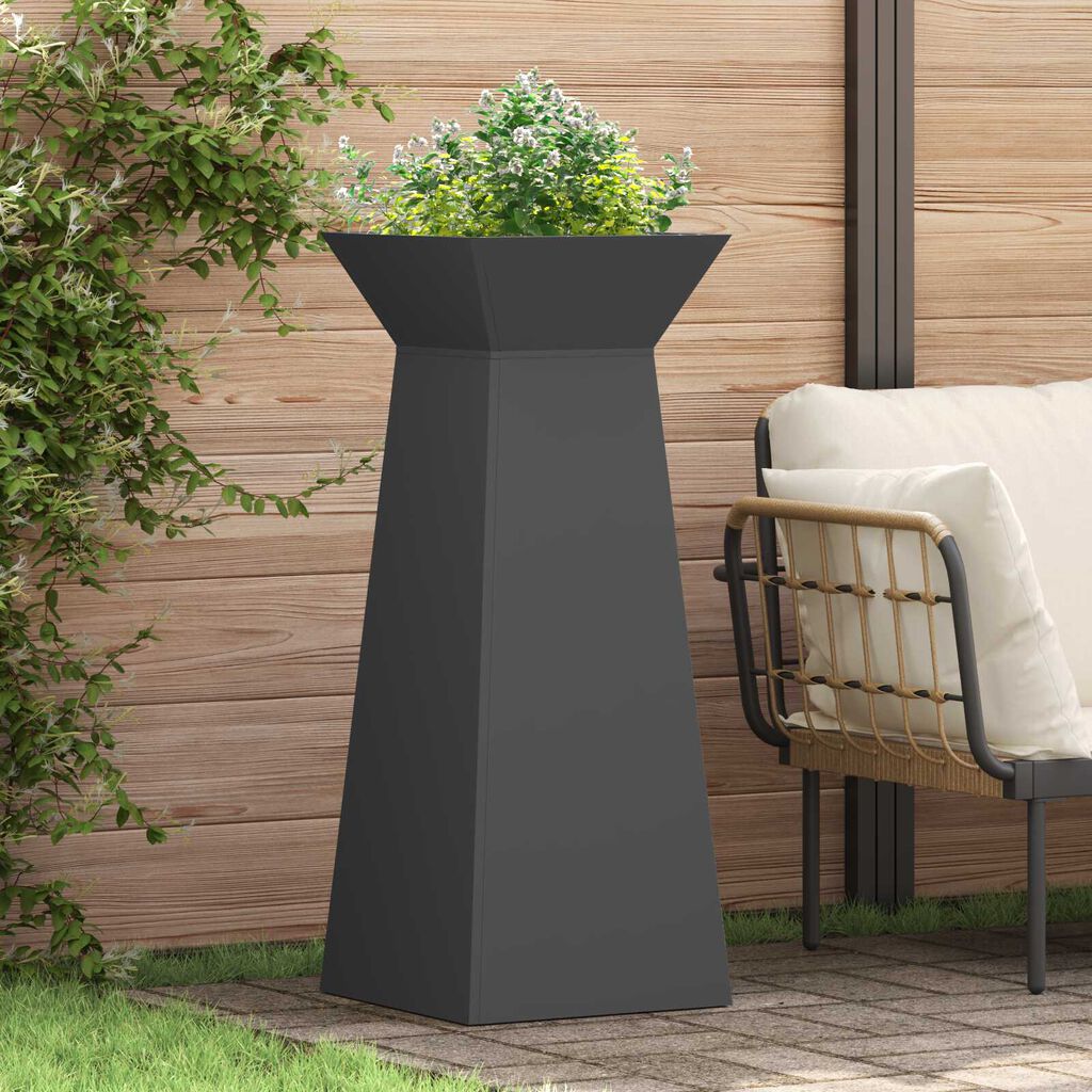 vidaXL Στήριγμα Φυτών Μαύρο Μέταλλο 40 x 40 x 101 cm Διακοσμητικά Ένθετα