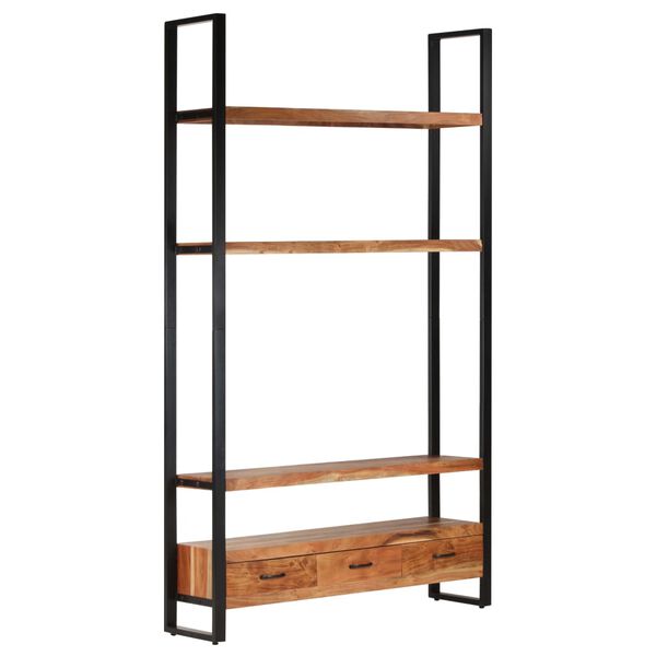vidaXL Ραφιέρα 118 x 30 x 200 εκ. από Μασίφ Ακατέργαστο Ξύλο Μάνγκο