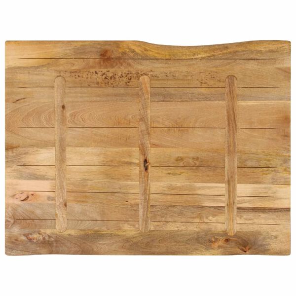 vidaXL Επιφάνεια Τραπεζιού 110x80x2,5 εκ. Live Edge Μασίφ Ξύλο Μάνγκο