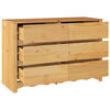 vidaXL Συρταριοθήκη Drammen Δρυς 111 x 43 x 73.5 εκ. Μασίφ ξύλο πεύκου