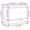 vidaXL Ζαρντινιέρα Καφέ Κεριού 60x40x50 εκ. από Μασίφ Ξύλο Πεύκου