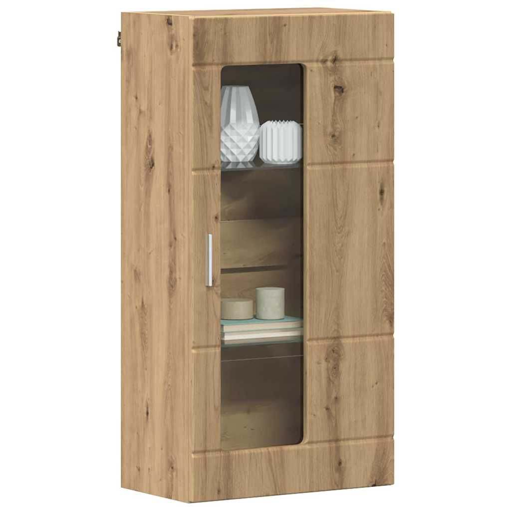 vidaXL Ντουλάπα τοίχου με ράφι Επιτοίχιο artisan δρυς 55 x 29 x 100 εκ