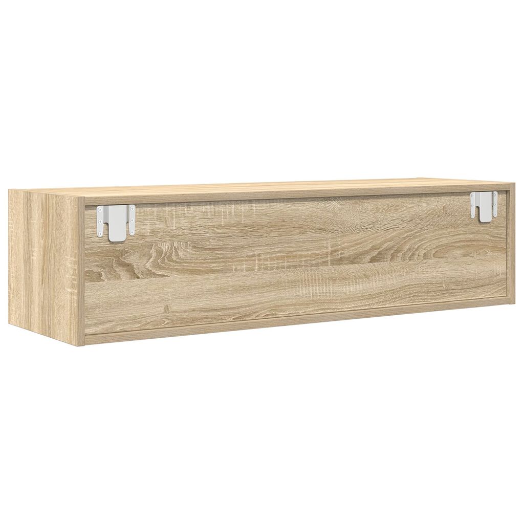 vidaXL Κομοδίνο ΤV Σομιέ Καρυδιά 100x31x25,5 εκ. Επεξεργασμένου Ξύλου