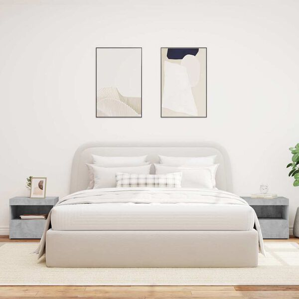 vidaXL &Kappa;&omicron;&mu;&omicron;&delta;ί&nu;&alpha; &mu;&epsilon; &Phi;ώ&tau;&alpha; LED 2 &tau;&epsilon;&mu;. &Gamma;&kappa;&rho;&iota; &Sigma;&kappa;&upsilon;&rho;&omicron;&delta;έ&mu;&alpha;&tau;&omicron;&sigmaf; 50x40x45 &epsilon;&kappa;.